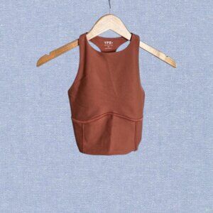 NWT Abercrombie & Fitch YPB SculptLux High Neck Corset Slim Tank Size XXS